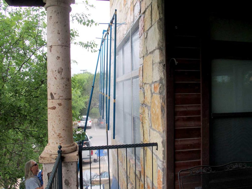Diagnostic Water Testing exterior windows in Austin, Texas