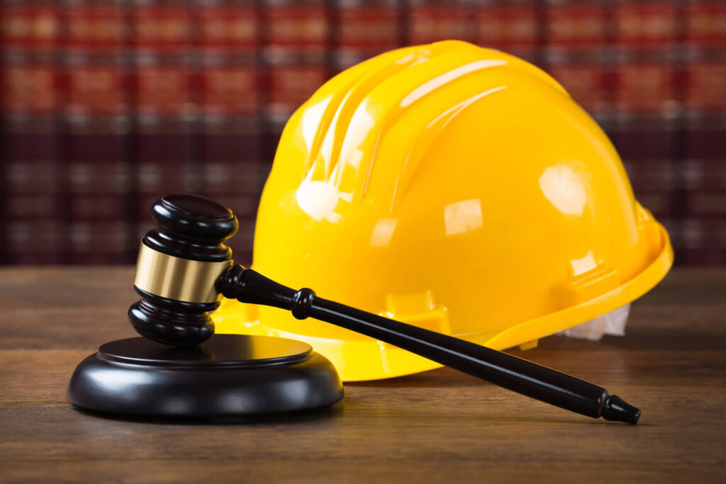 Construction Litigation Hardhat and Gavel